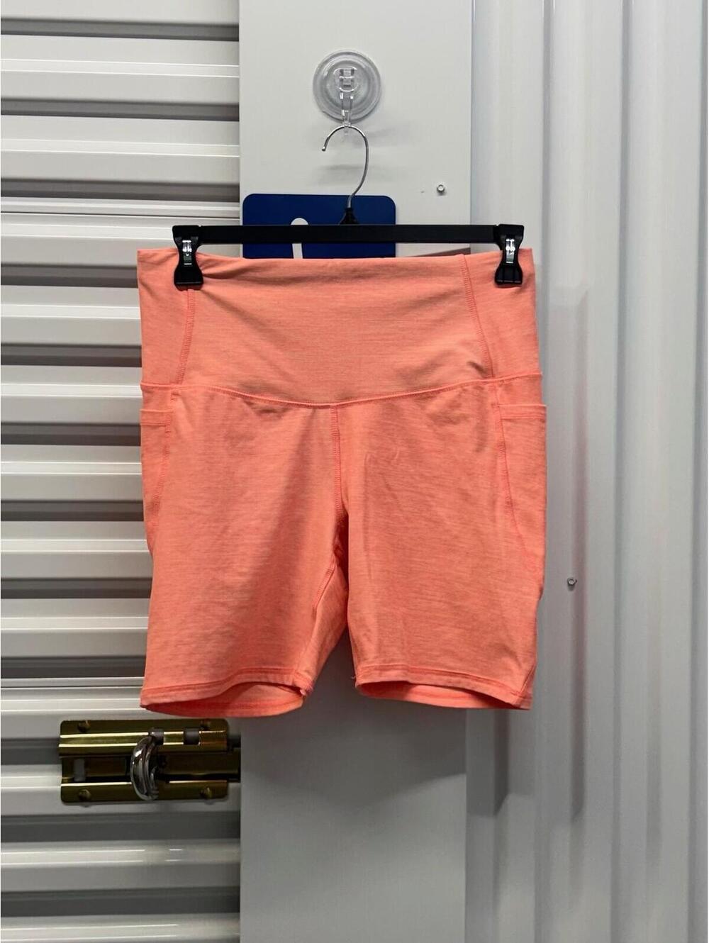 All in Motion Women’s XL All in Motion Neon Orange Bike Shorts With Pockets